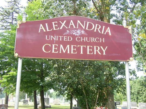 Commonwealth War Grave Alexandria United Church Cemetery #1