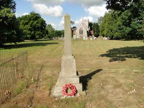 Oorlogsmonument East Bilney