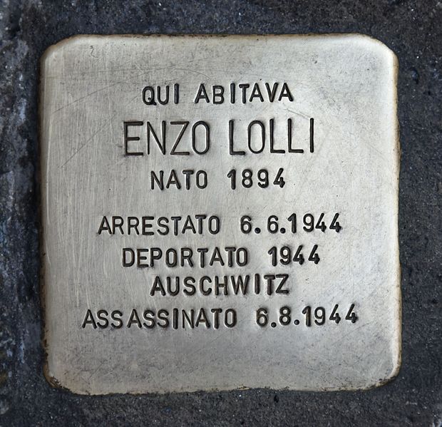 Stolperstein Via Giacinto Collegno 45