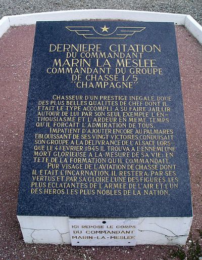 Memorial and Grave Edmond Marin la Mesle