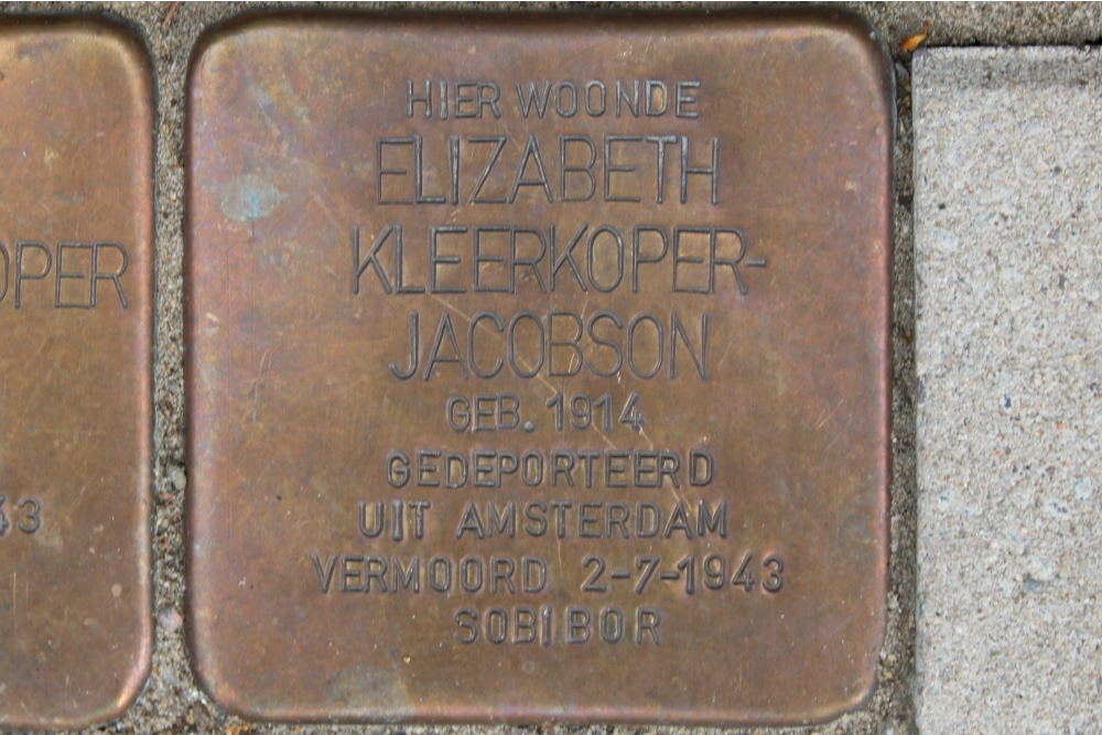 Stolpersteine Transvaalstraat 84 #3