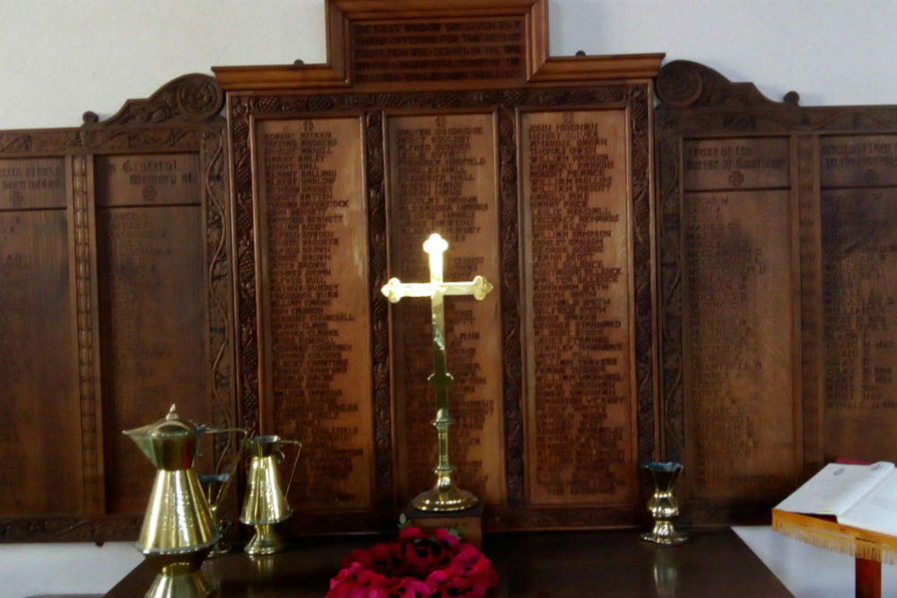 Roll of Honour All Saints Church