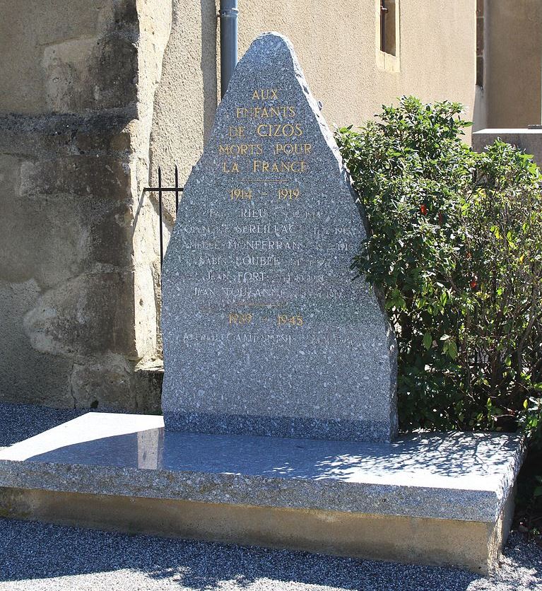 Oorlogsmonument Cizos #1