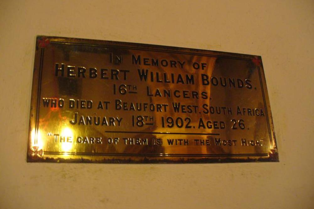 Memorials Anglo-Boer War Guilsborough #1