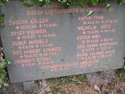 Memorial Civilian Casualties Kronenburg #2