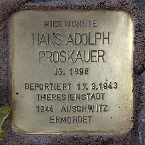 Stolpersteine Suarezstrae 20 #2