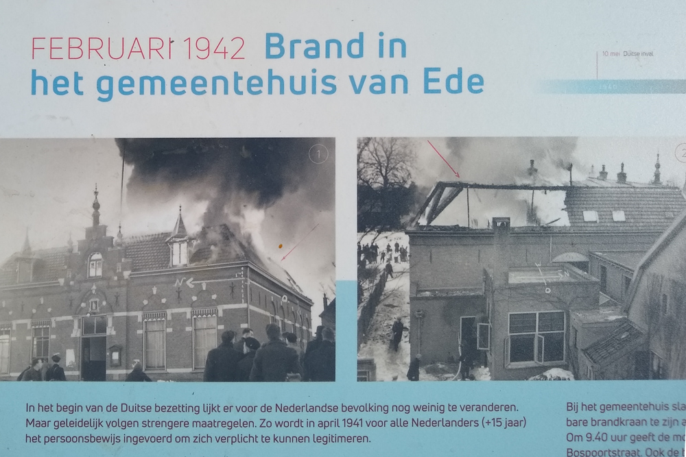 Information Sign Fire Ede Town Hall #2