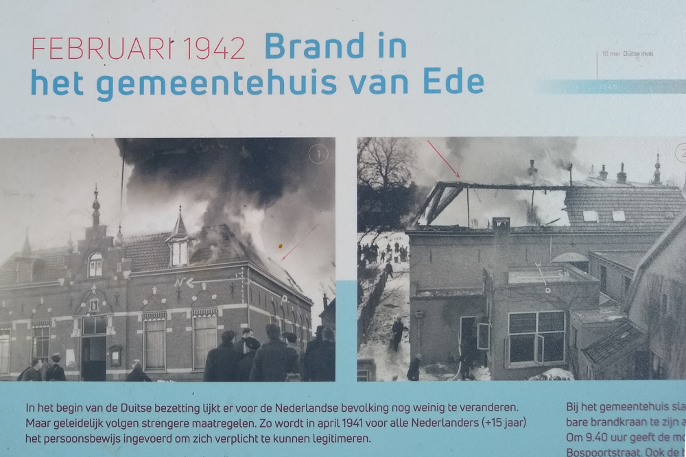 Informatiebord Brand Gemeentehuis Ede #2