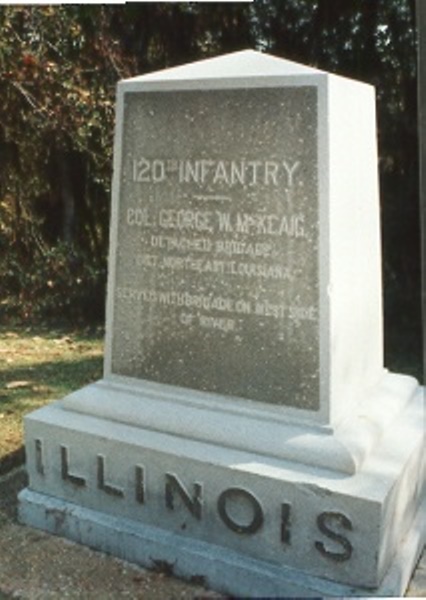 120th Illinois Infantry (Union) Monument #1