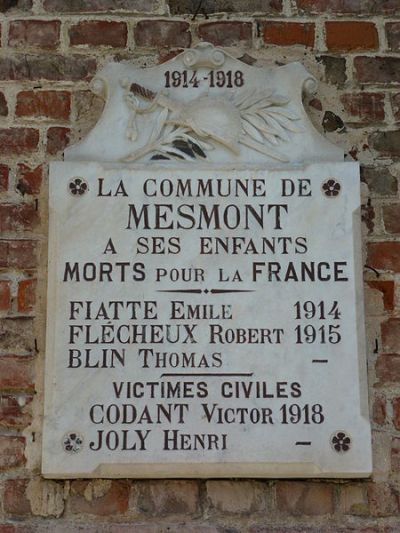 War Memorial Mesmont #1