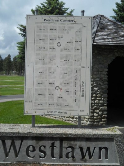 Commonwealth War Grave West Lawn Cemetery #1