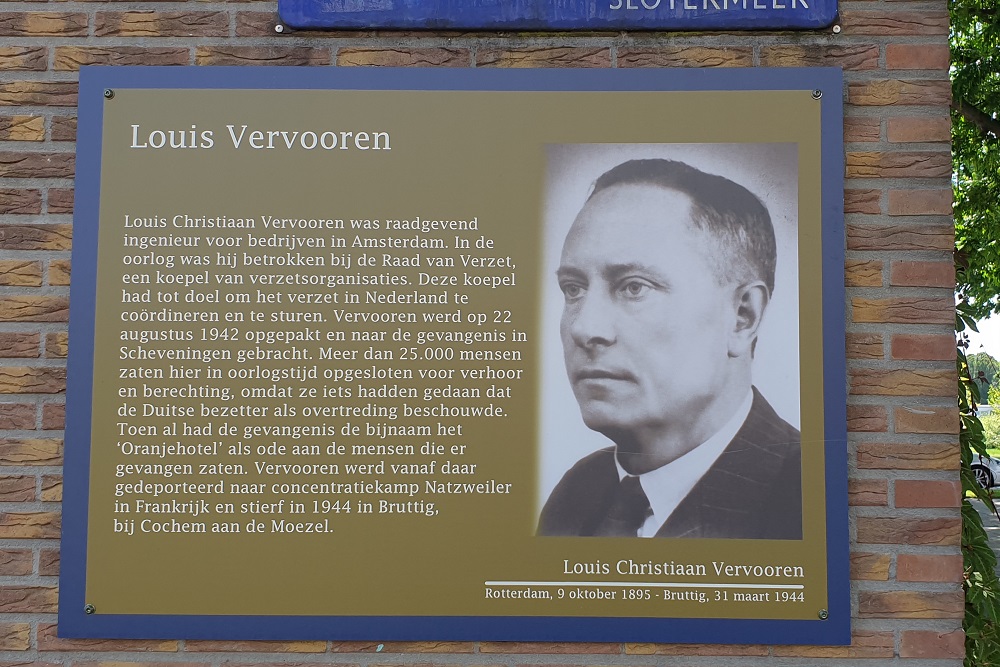 Memorial Plates Slotermeer Vervoorenstraat