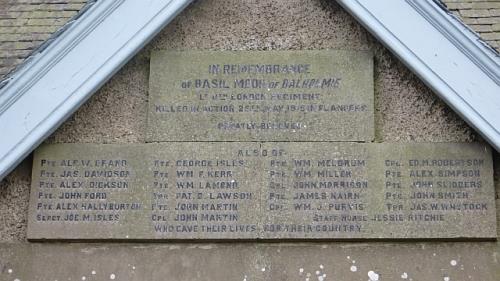 War Memorial Wolfhill