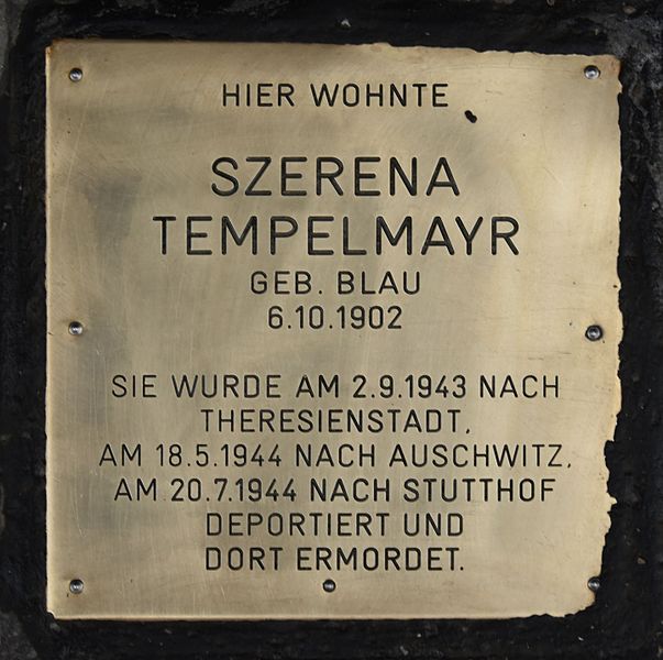 Remembrance Stone Neubaugrtel 18