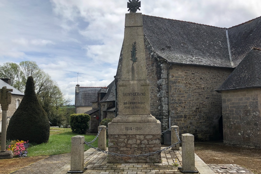 Oorlogsmonument Saint-Gerand-Croixanvec