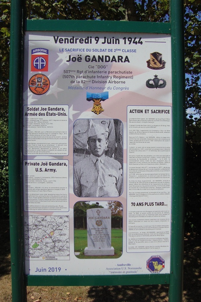 Information Panel and Memorial Joe Gandara #1