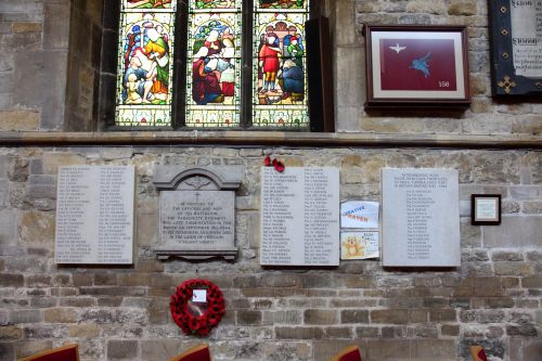 Plaques & Remembrance Windows St Marys Church Melton Mowbray