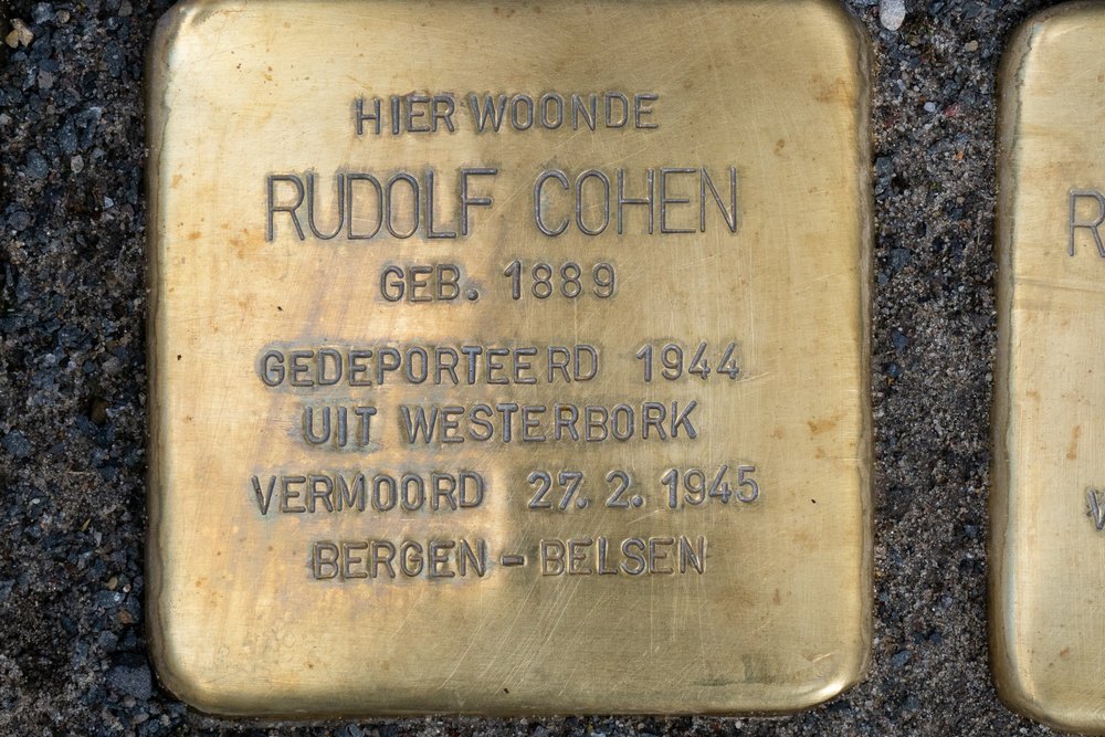 Stolpersteine Sandrasteeg 5 (nu Sandrasteeg 4) #2