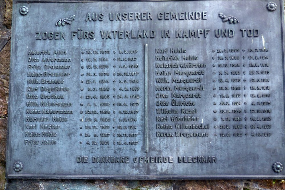 War memorial Bleckmar #2