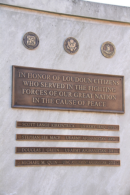 Iraq and Afghanistan War Memorial Loudon County #2