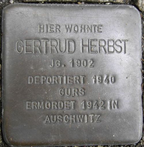 Stolperstein Jhlinger Strae 90