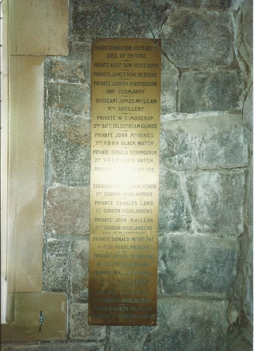 Monument Boerenoorlog Loch Awe