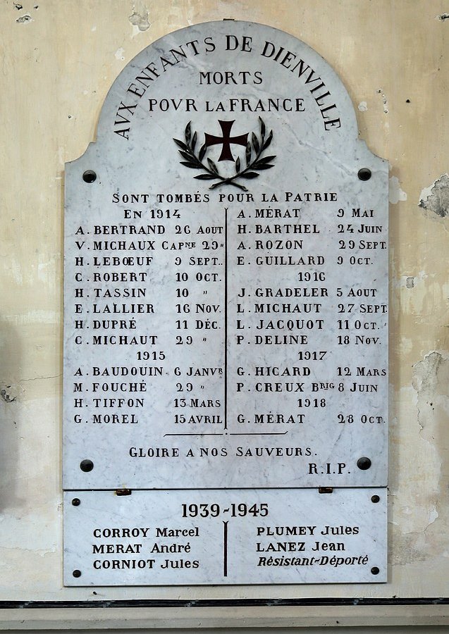 War Memorial Dienville Church #1