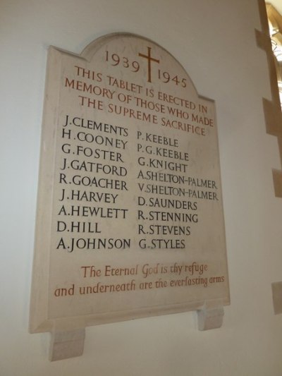 War Memorial St Peter and St Paul Church