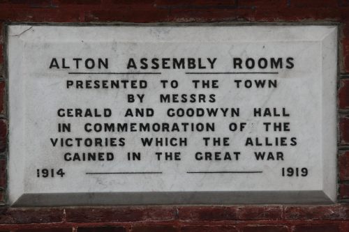 Gedenkteken Alton Assembly Rooms #1