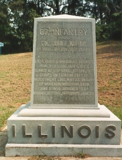 87th Illinois Infantry (Union) Monument #1