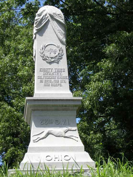 Position Marker Attack of 83rd Ohio Infantry (Union) #1