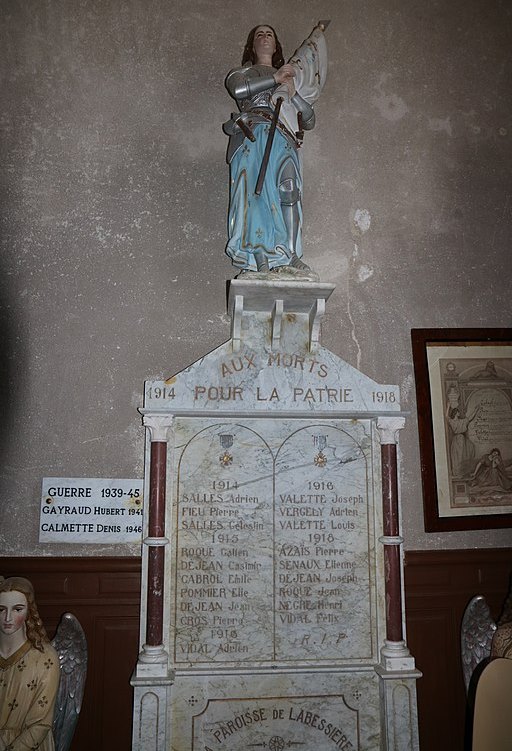 Oorlogsmonument Parochie van La Bessière #1