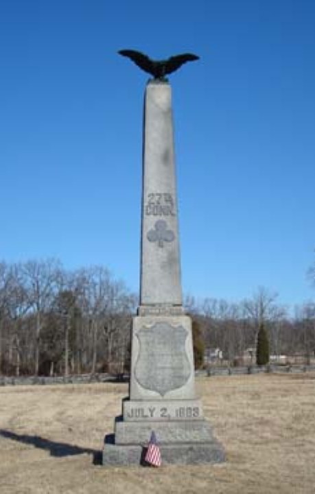 27th Connecticut Infantry Monument
