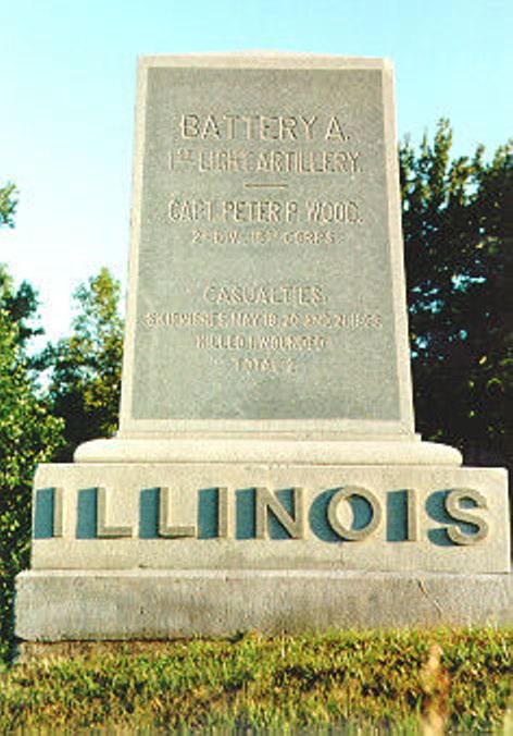 1st Illinois Light Artillery, Battery A (Union) Monument