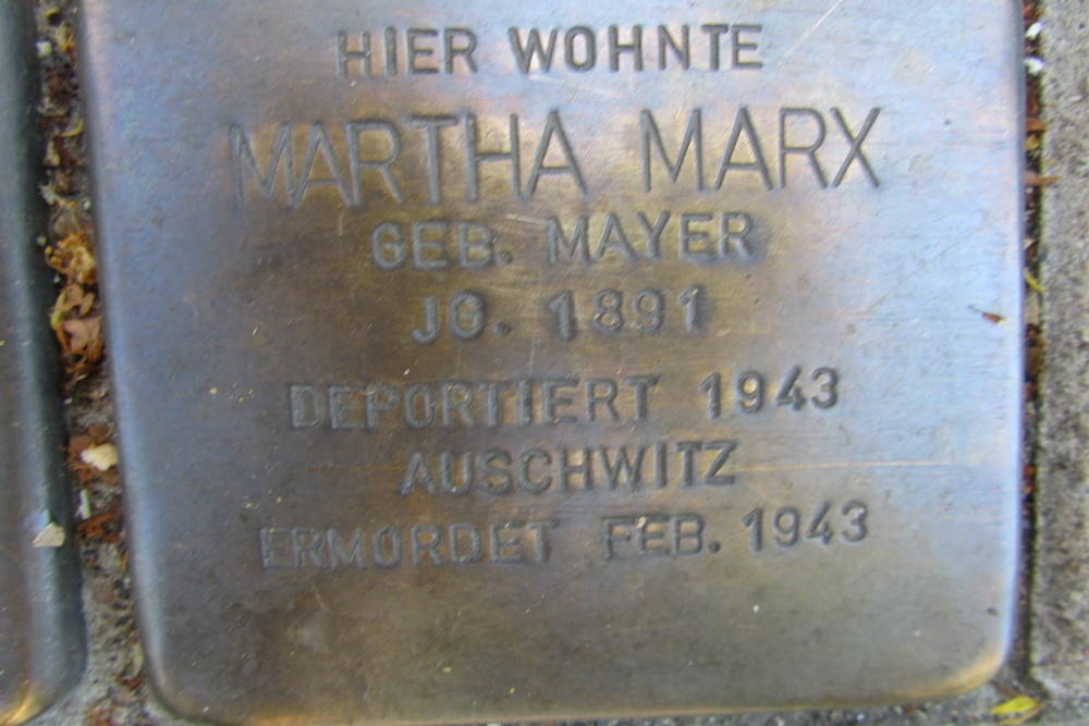 Stolpersteine Stadtwaldgürtel 6 #2
