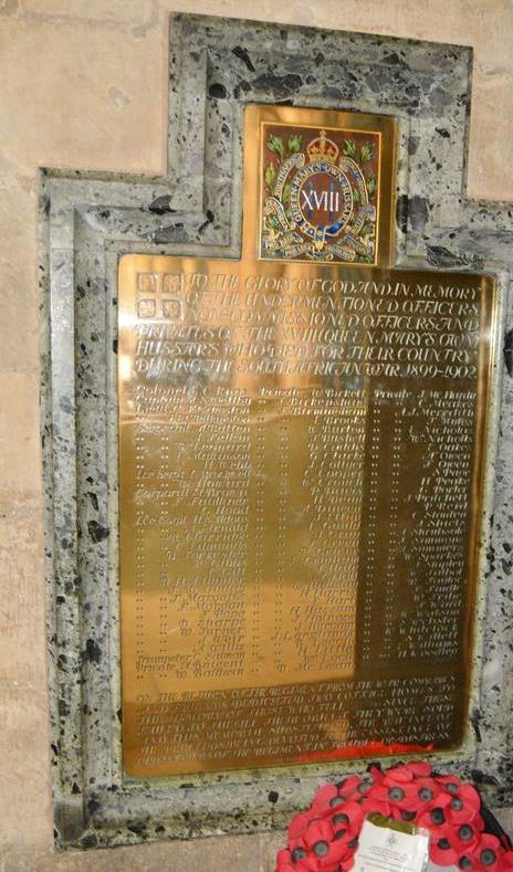 Memorials Anglo-Boer War York Minster #1