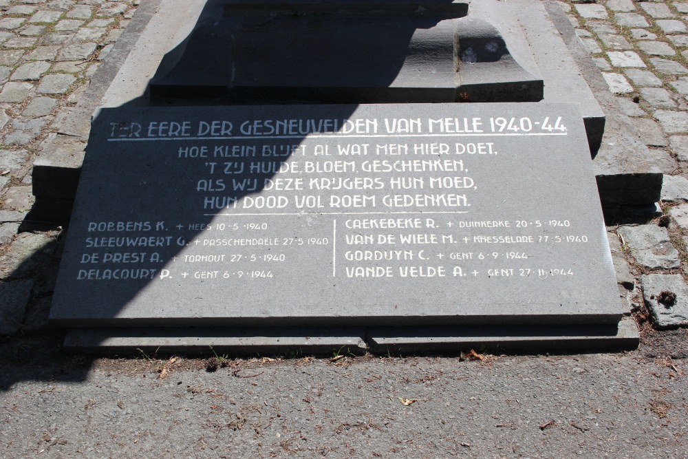 Monument Eerste Wereldoorlog Melle	 #4