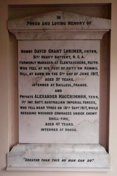 War Memorial Bracadale Church #1