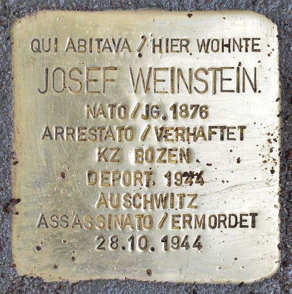 Stolperstein Via della Mostra 17