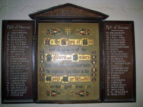 Monument Eerste Wereldoorlog Holy Trinity Church