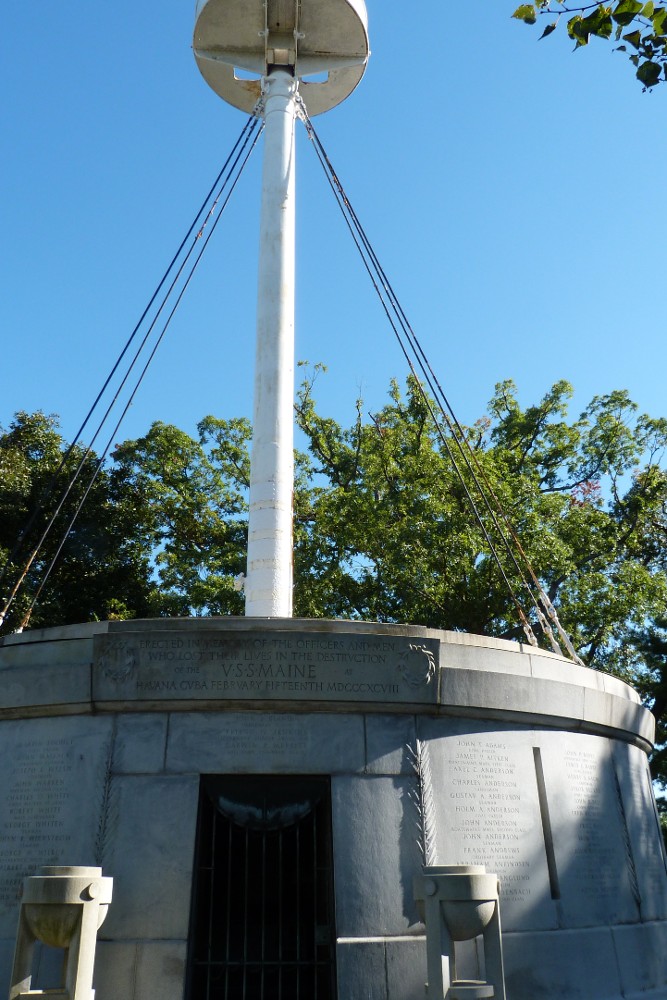 Memorial U.S.S. Maine Mast Arlington National Cemetery #2