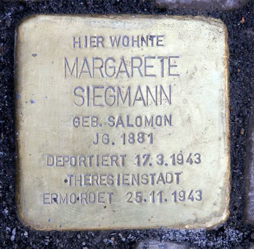 Stolpersteine Schsische Strae 70 #2