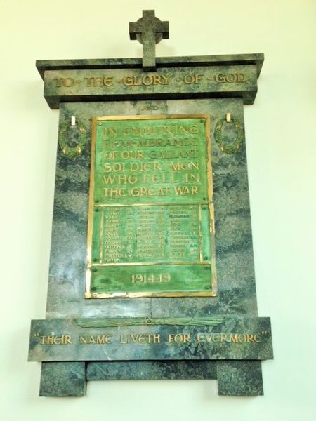 Oorlogsmonument Malvern Presbyterian Church