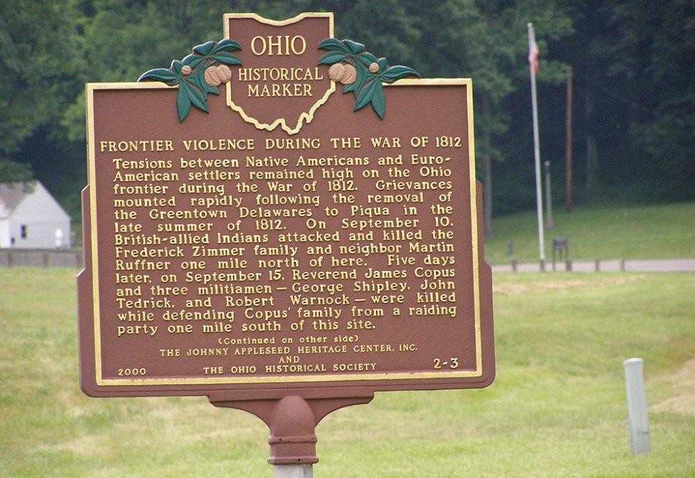 Historical Marker: Frontier Violence during the War of 1812 #1