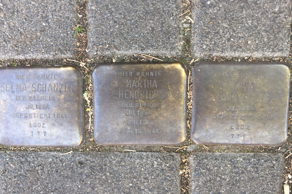 Stumbling Stones Fridolinstraße 39 #1