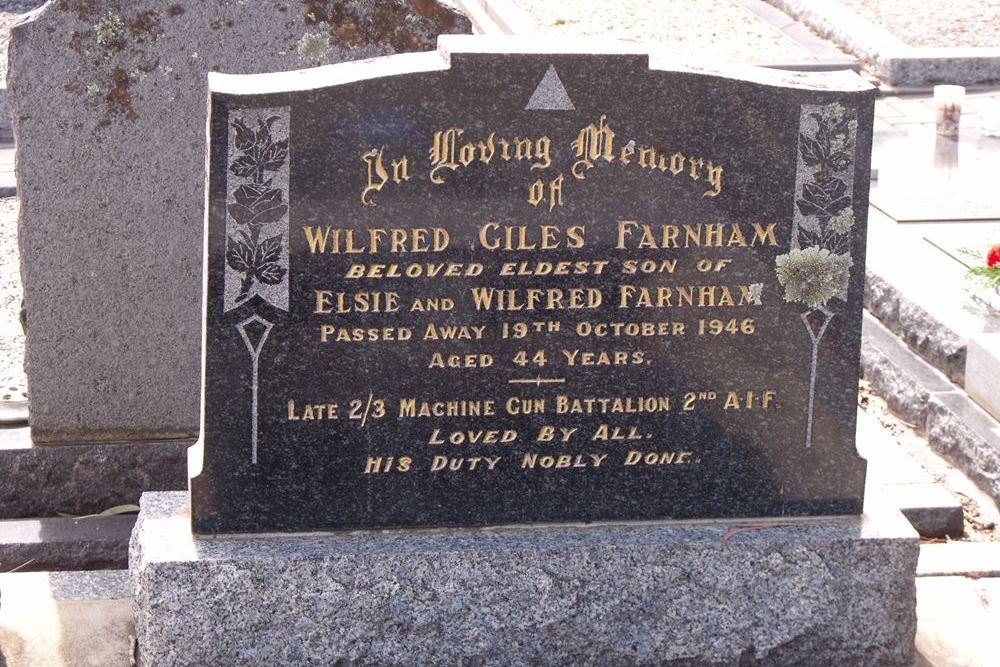 Commonwealth War Grave Athelstone Independent Cemetery