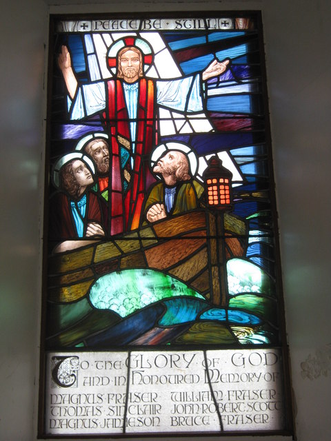 War Memorial Window Papa Stour Kirk #1