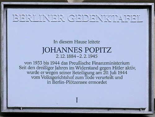 Memorial Johannes Popitz #1
