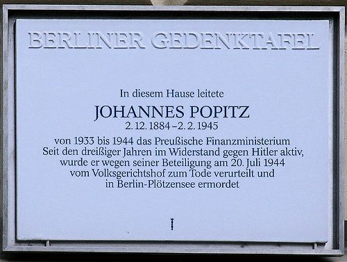 Memorial Johannes Popitz #1