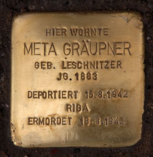 Stolpersteine Fasanenstrae 42 #3